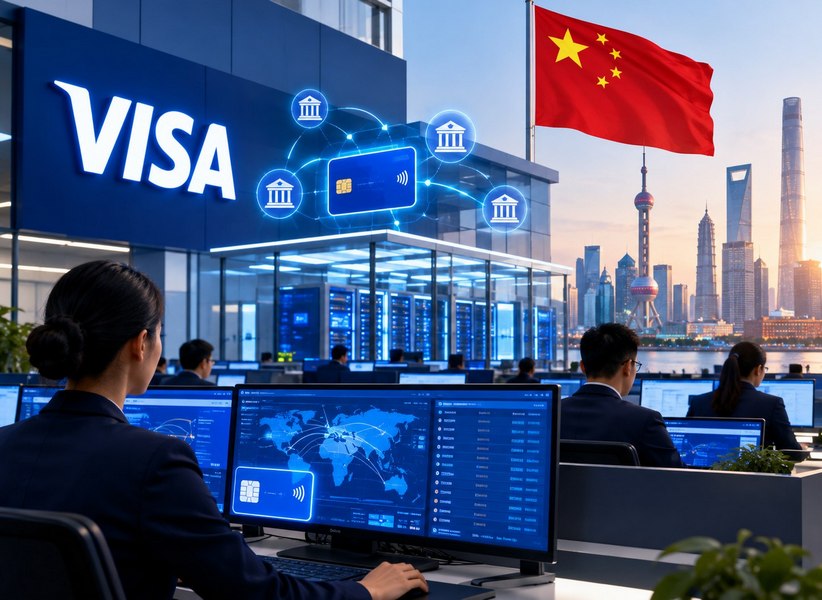 Visa готовится создать клиринговый центр для обработки банковских карт в КНР